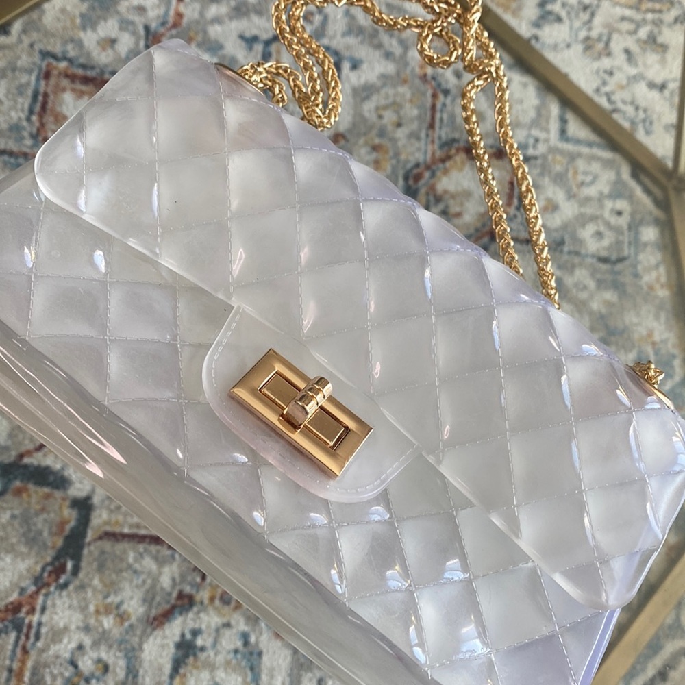 Clear jelly handbag medium